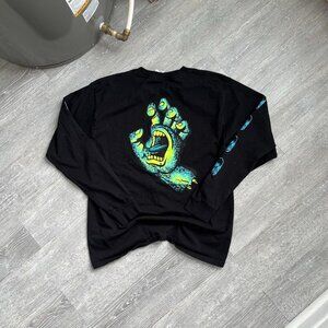 Black / Blue / Green Vintage Santa Cruz Y2K / Skater Long-Sleeve T-Shirt